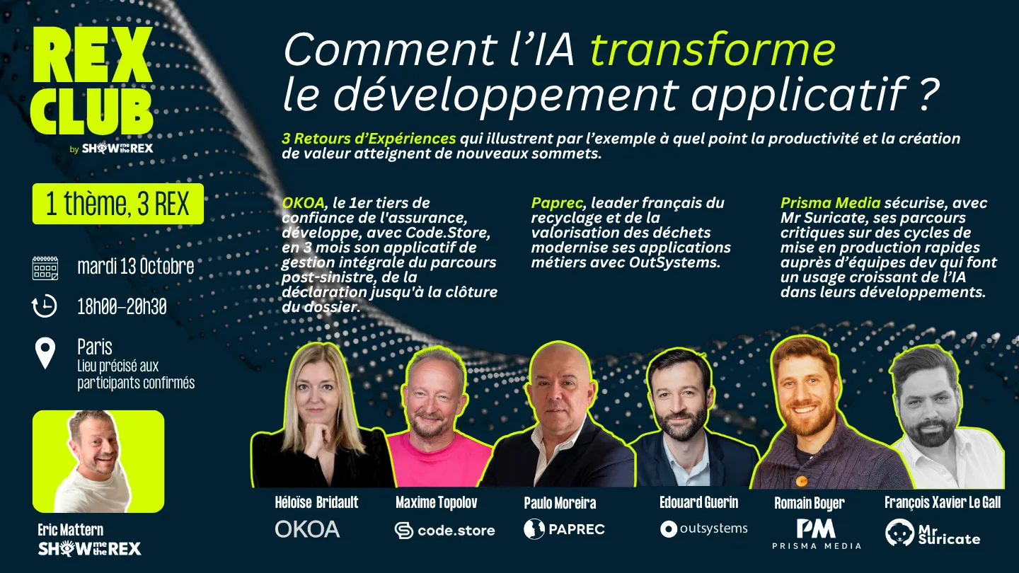 ⚡ 3 mois pour livrer un applicatif complet. Des délais de conception divisés par deux. Une équipe dev qui maîtrise la qualité de bout en bout.